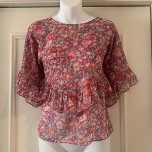 Misa Floral Top sz S